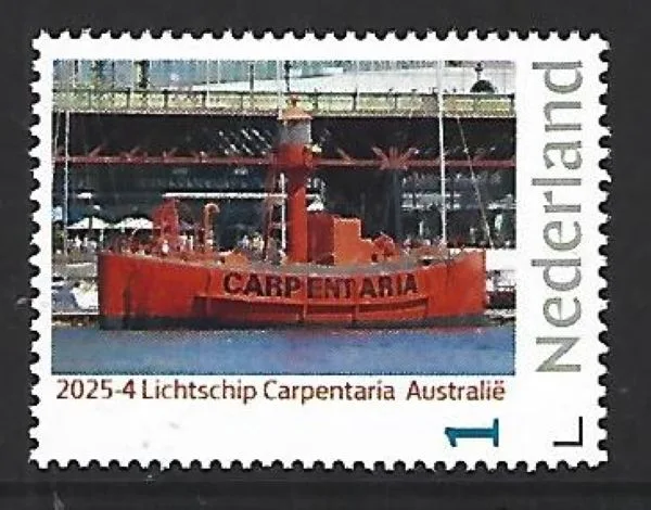 Nederland 2025-4a Lichtschip lightship: Carpentaria Australia postfris/mnh