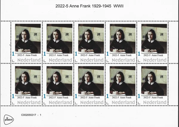 Netherlands 2022-5 Anne Frank 1929-1945 WWII sheet MNH