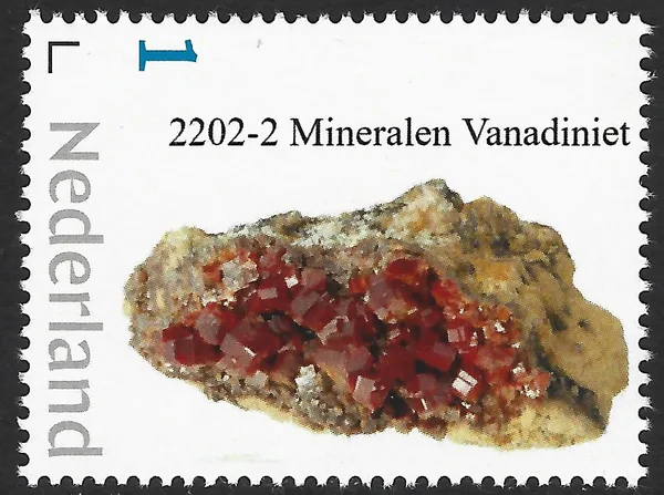 Nederland 2022-2 Mineralen Vanadiniet postfris/mnh