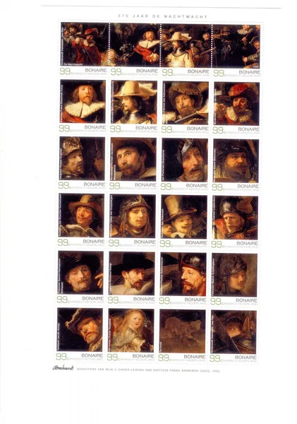 Caribbean Netherlands Bonaire 2017 Rembrandt paintings MNH