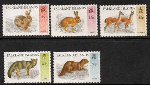 659-663 Falkland 1995 Wild animals MNH