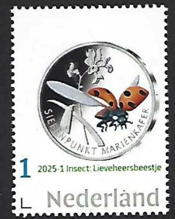 Nederland 2025-1 Insecten: Lieveheerstebeeste Ladybug postfris/mnh