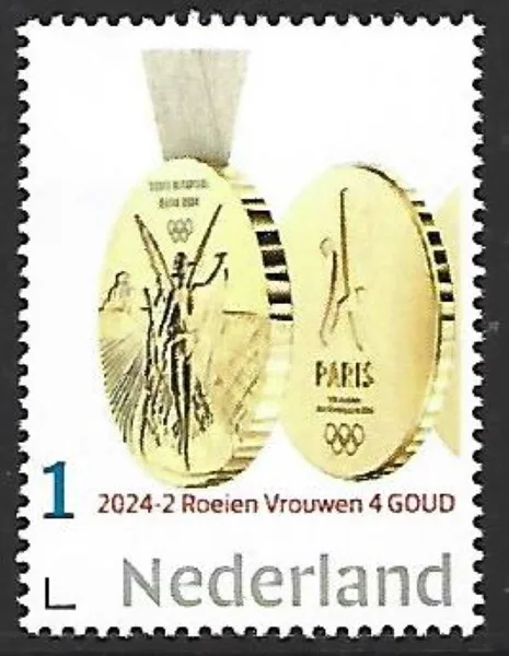 Netherlands 2024-2 Paris Rowing women's 4 without MNH
