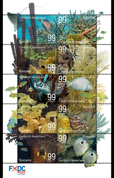 Caribbean Netherlands Bonaire 2017 Underwater Life MNH