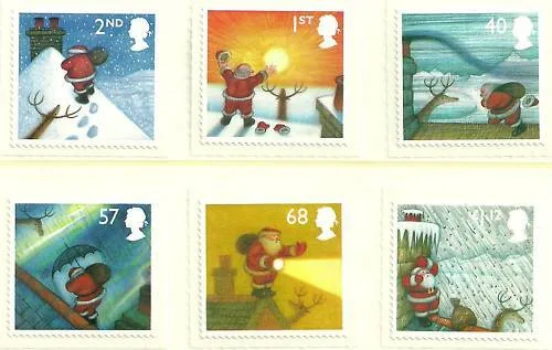 Great Britain 2004 Christmas gummed stamps MNH