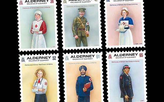 Alderney 2011 Rode Kruis - Red Cross postfris-mnh