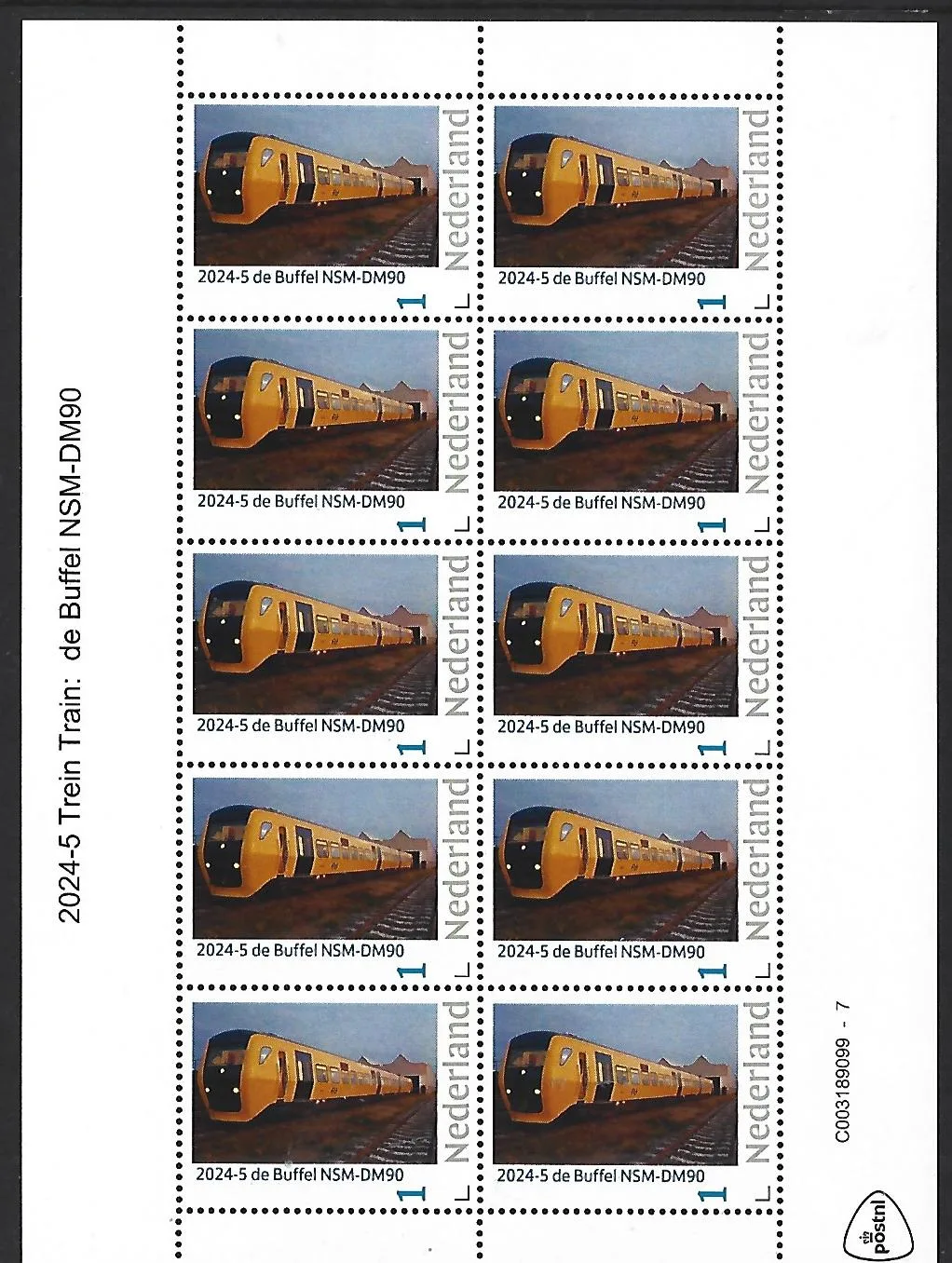 Niederlande 2024-5 Zug: die Buffel NSM-DM90 Heftchen postfrisch/mnh