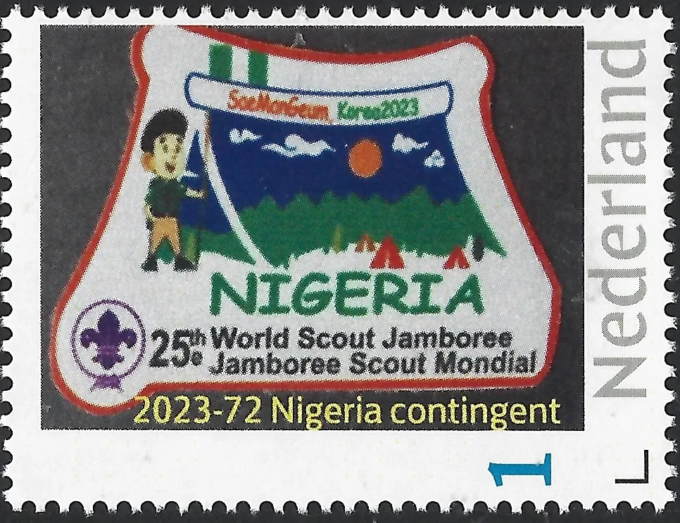 Pays-Bas 2023-72 Scouting Jamboree SeaManGeum contingent nigérian neuf/mnh
