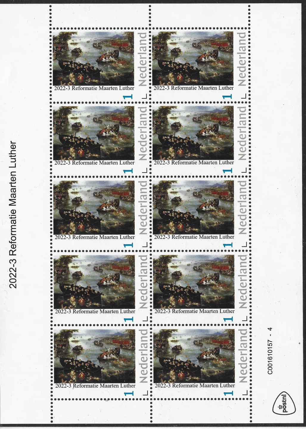 Niederlande 2022-3 Maarten Luther Reformation Kleinbogen postfrisch/mnh