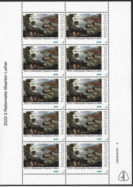 Netherlands 2022-3 Martin Luther Reformation sheet-sheetlet MNH