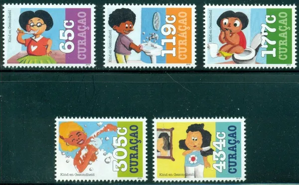 Curacao 2015 Kind en gezondheid child health 305-309 postfris/mnh