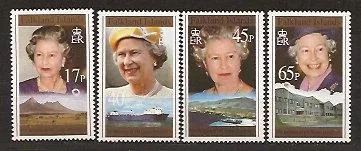 668-671 Falkland 1996 Queen Elisabeth 70 years MNH