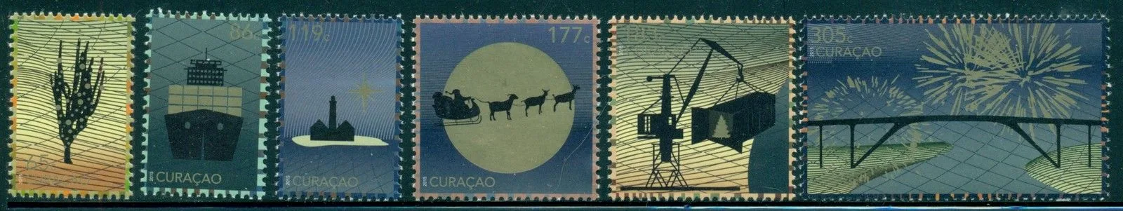 Curacao 2015 December Stamps Christmas 310-315 MNH