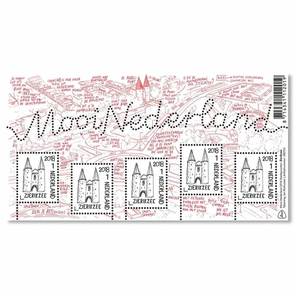 Nederland 3656 Mooi Nederland Zierikzee 2018 blok-m/s postfris/mnh