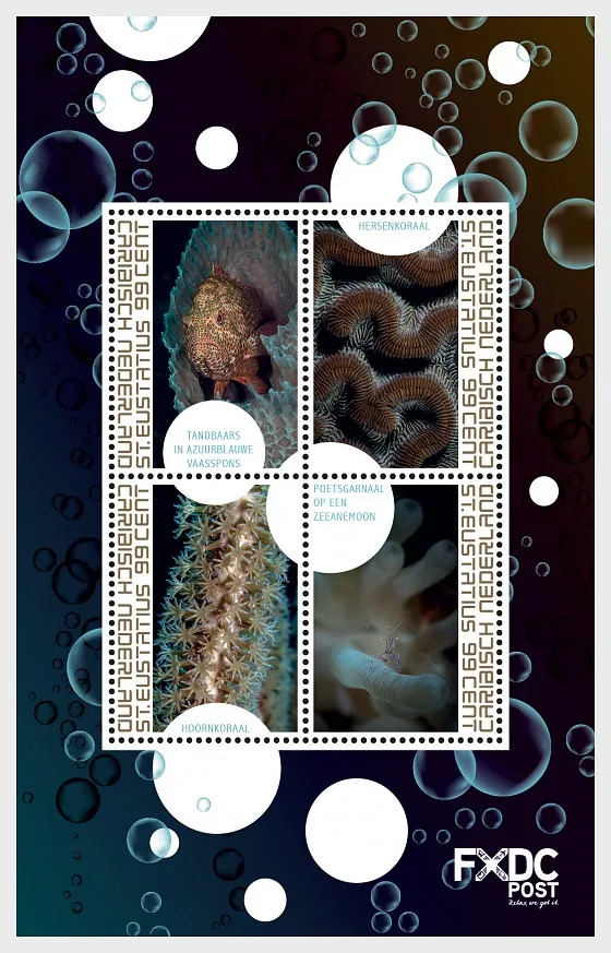 Caribbean Netherlands Bonaire 2018 Coral Reef souvenir sheet MNH
