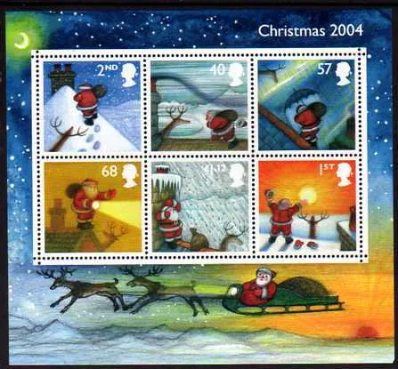 Gr.Britain 2004 Kerstmis - christmas - Weihnachten blok postfris.mnh