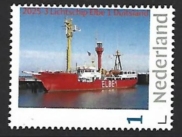 Nederland 2025-3 Lichtschip lightschip Elbe Duitsland postfris/mnh