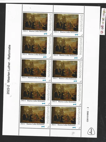 Netherlands 2022-2 Reformation Martin Luther sheet MNH