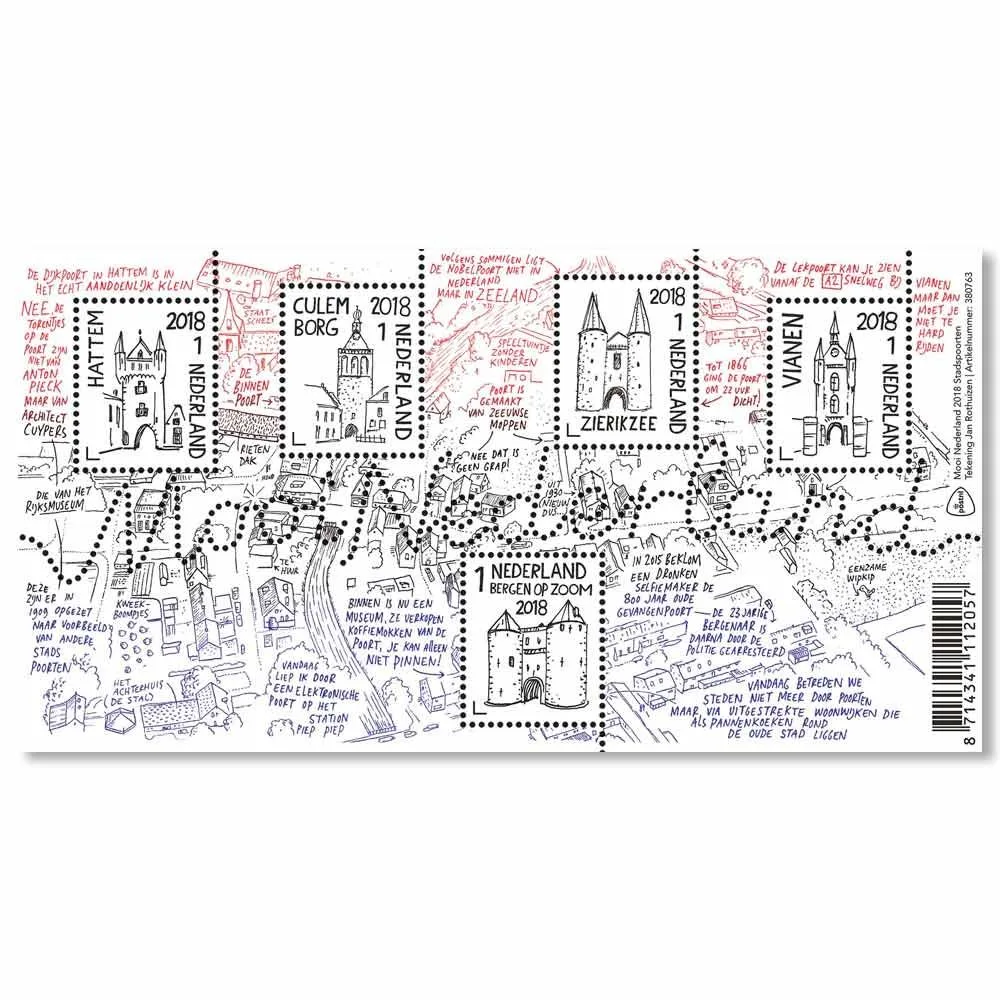 Nederland 3657 Mooi Nederland Verzamelblok 17 2018 blok-m/s postfris/mnh