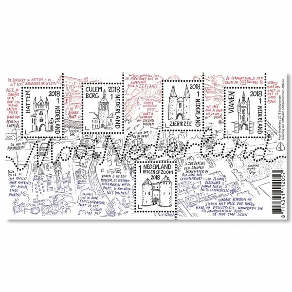 Nederland 3657 Mooi Nederland Verzamelblok 17 2018 blok-m/s postfris/mnh