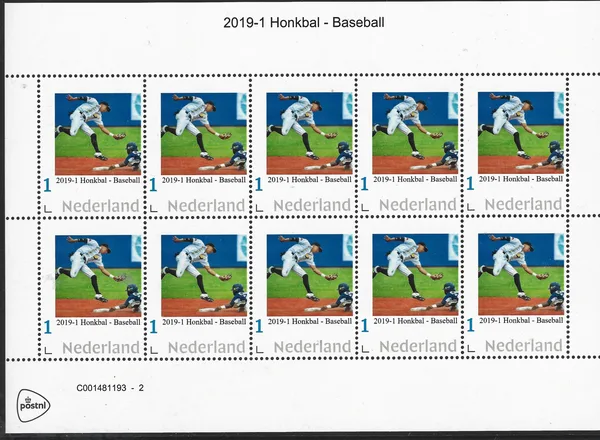 2019-1 Netherlands Baseball sheetlet MNH