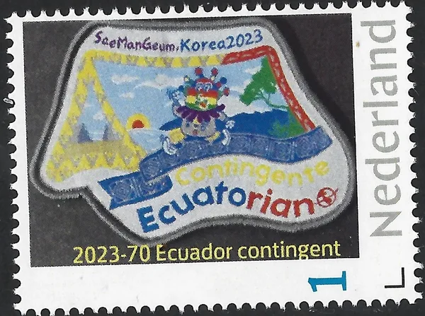 Nederland 2023-70 Scouting Jamboree SeaManGeum Ecuador contingent postfris/mnh