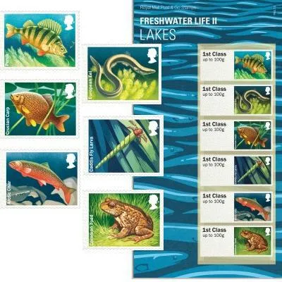 Great Britain 2013 Fish Post & go 2 self-adhesive MNH