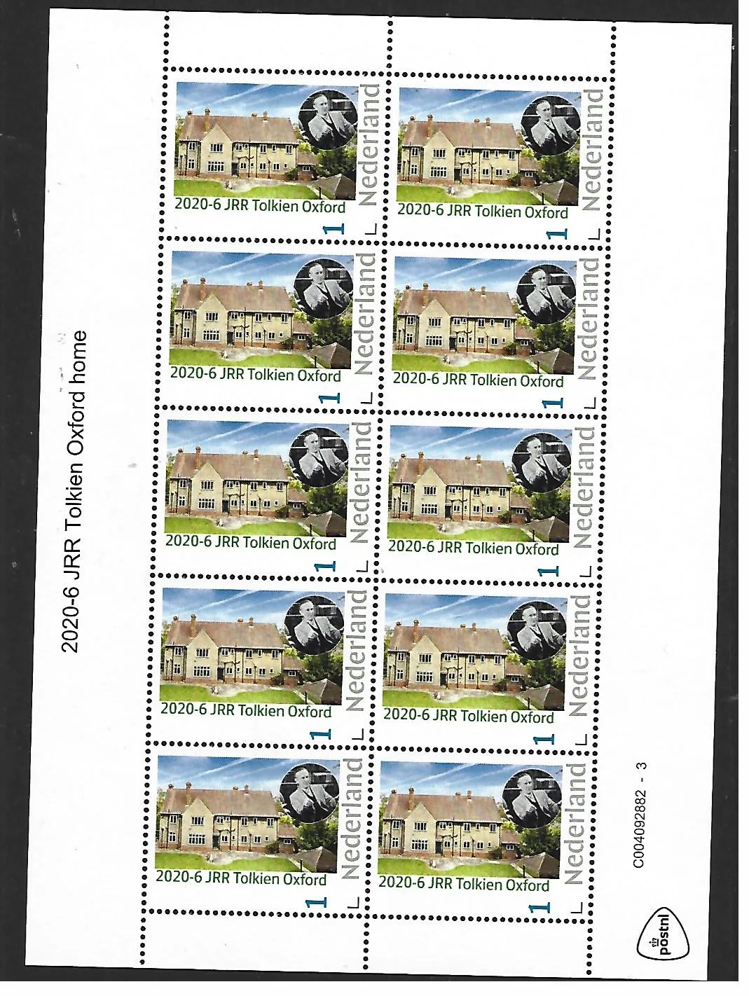 Niederlande 2020-6 Tolkien: Oxford-Haus Kleinbogen postfrisch/mnh