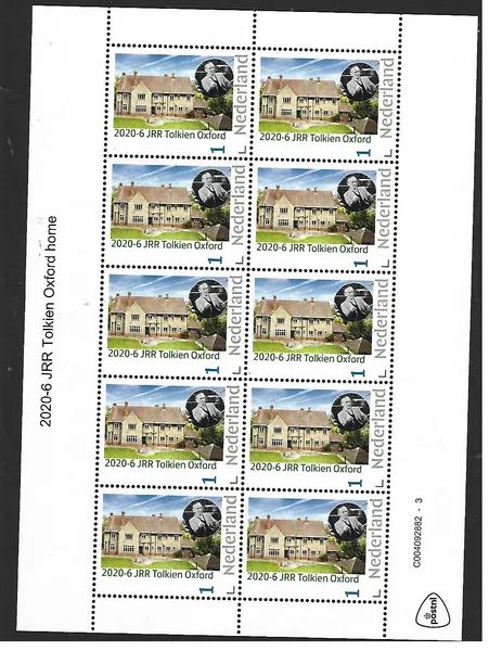 Nederland 2020-6 Tolkien: Oxford home sheetlet postfris/mnh