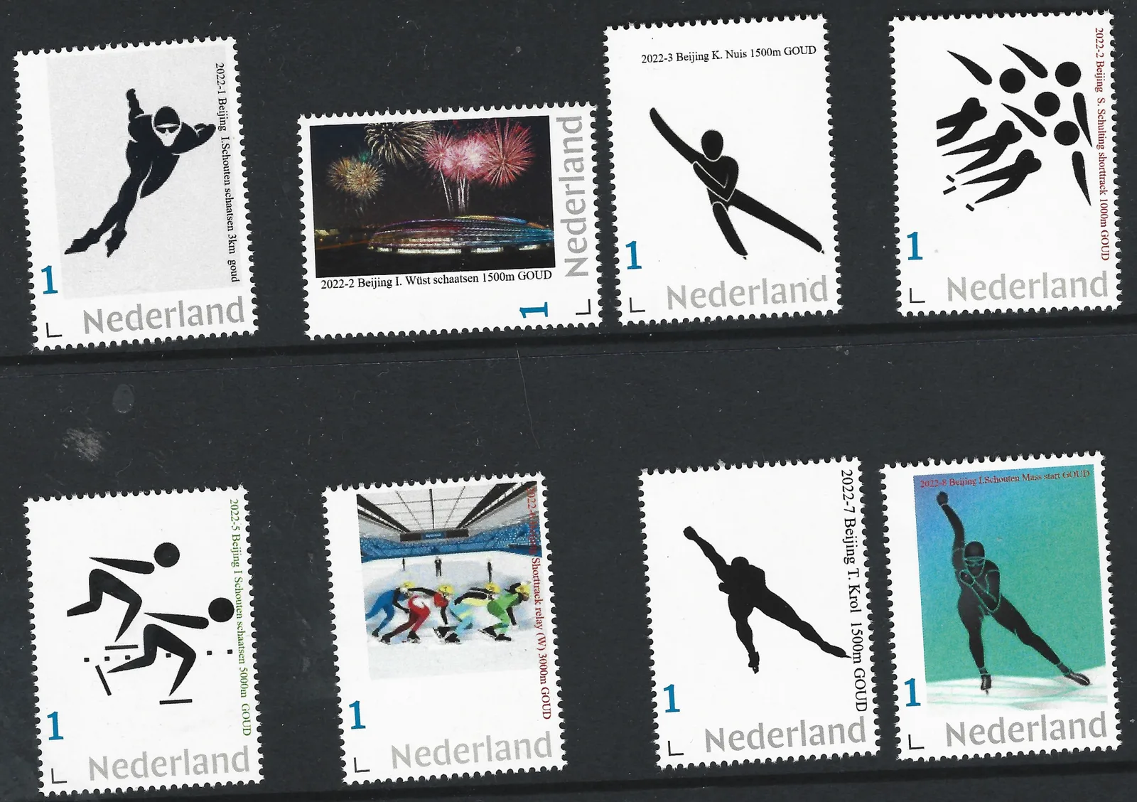 Niederlande 2022 Beijing komplettes Set postfrisch/mnh