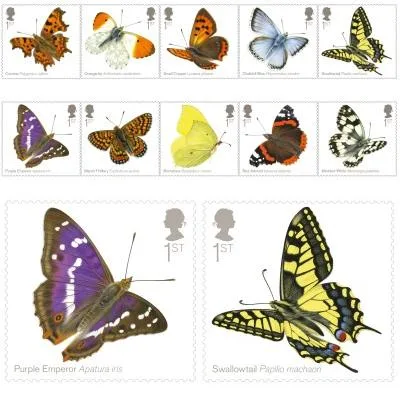Great Britain 2013 Butterflies - Schmetterlinge 10w MNH