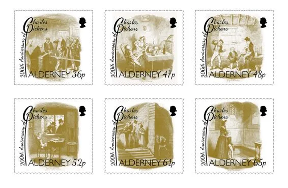 Alderney 2012 Charles Dickens MNH