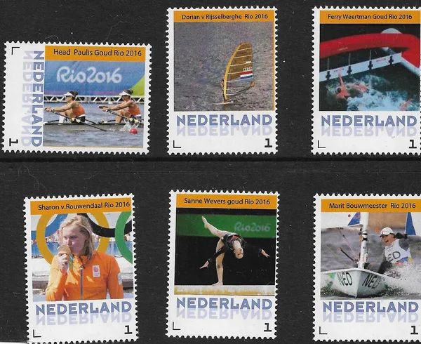 Netherlands 2016 Olympics Rio complete set MNH