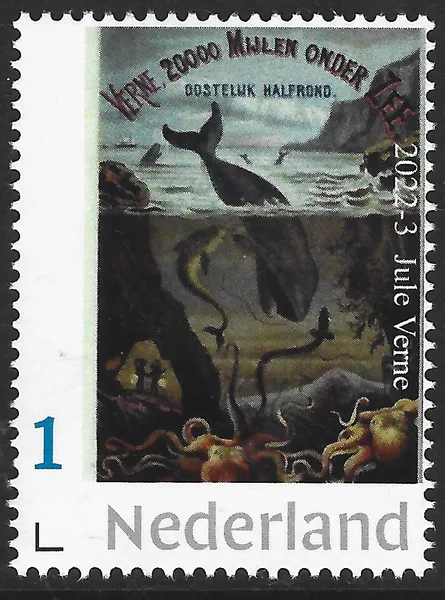 Nederland 2022-3 Jule Verne 500 mijlen onder zee postfris-mnh