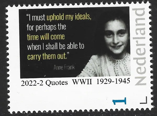Nederland 2022-2 anne Frank 1929-1945 Quote postfris/mnh