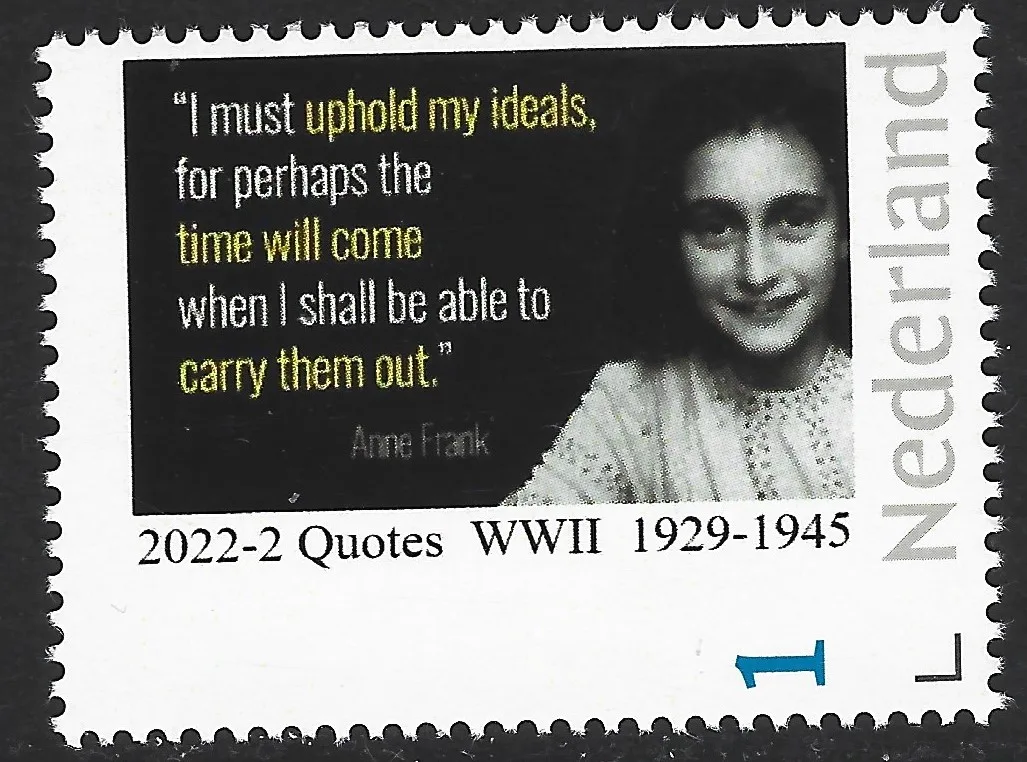 Pays-Bas 2022-2 Anne Frank 1929-1945 Citation neuf/mnh