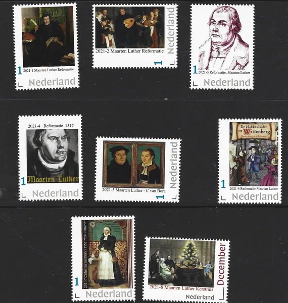 Netherlands 2021 Martin Luther Reformation yearset MNH