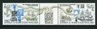 206-207 30 years France in Antarctica (strip) 1985 MNH