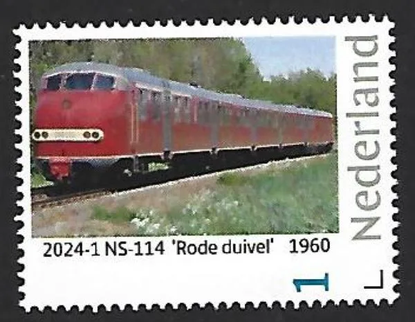 Niederlande 2024-2 Züge Zug: NS114 Roter Teufel 1960 postfrisch/mnh