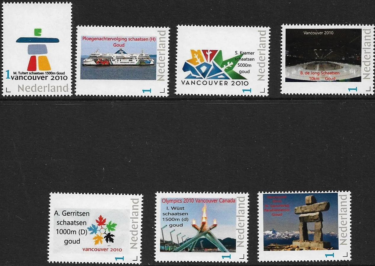 Niederlande 2010 Olympische Spiele Vancouver komplettes Set postfrisch/mnh