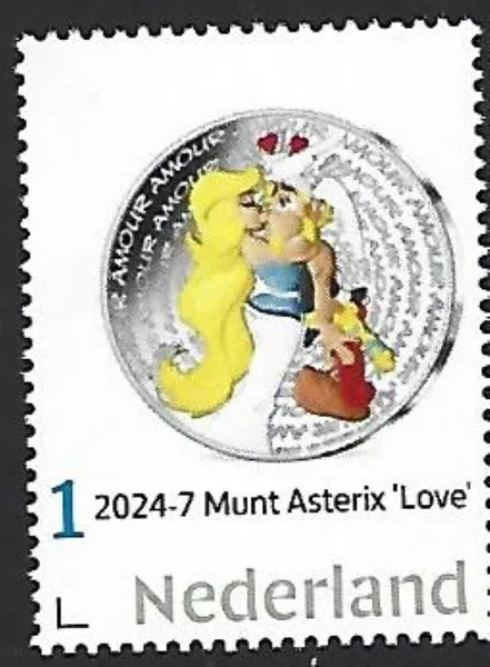 Nederland 2024-7 Munt coin: Asterix 'love' postfris/mnh
