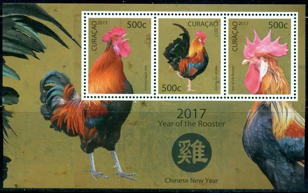 Curacao 2017 chinees Nieuwjaar jr vd haan blok-m/s 350 postfris/mnh