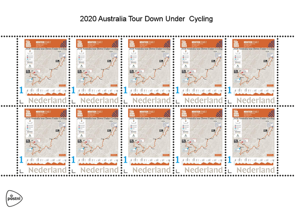 Cycling bikes Tour Down Under Men 2020-1 sheet MNH