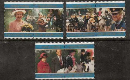 691-696 Falkland 1997 50th Wedding Anniversary Queen Elizabeth II and Prince Philip MNH
