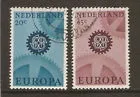 884-885 Europa-zegels 1967 met watermerk, fosforcerend papier gestempeld