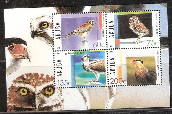 347 Roofvogels blok-ms 2005