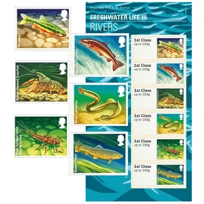 Gr. Britain 2013 Fish III Post & Go MNH