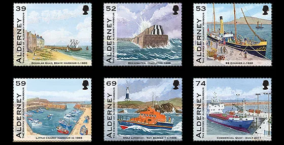 Alderney 2012 Haven - harbour MNH
