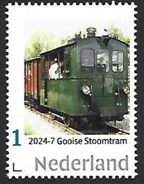 Nederland 2024-7 Tram; Gooise Stoomtram loc18 Leeghwater postfris/mnh