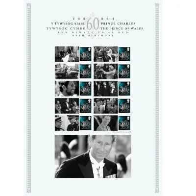 Gr. Britain 2013 Prince Charles 60jr speciaal smilervel postfris/mnh